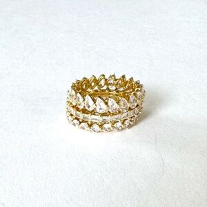 BaubleBar Stackable Rings - Set of 3 - Size 8 - EUC